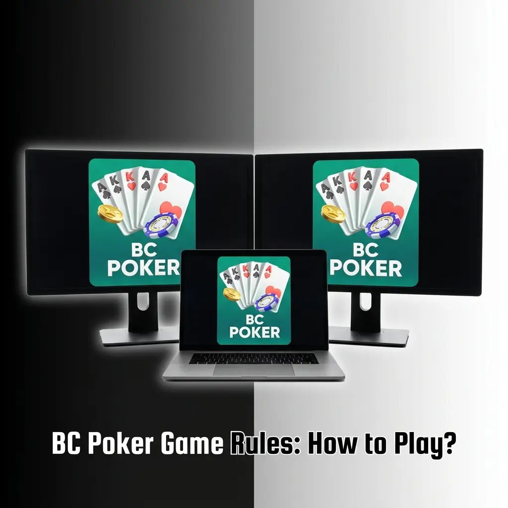 BC Poker game rules showing five-card video poker deal, hold, draw and payout basics