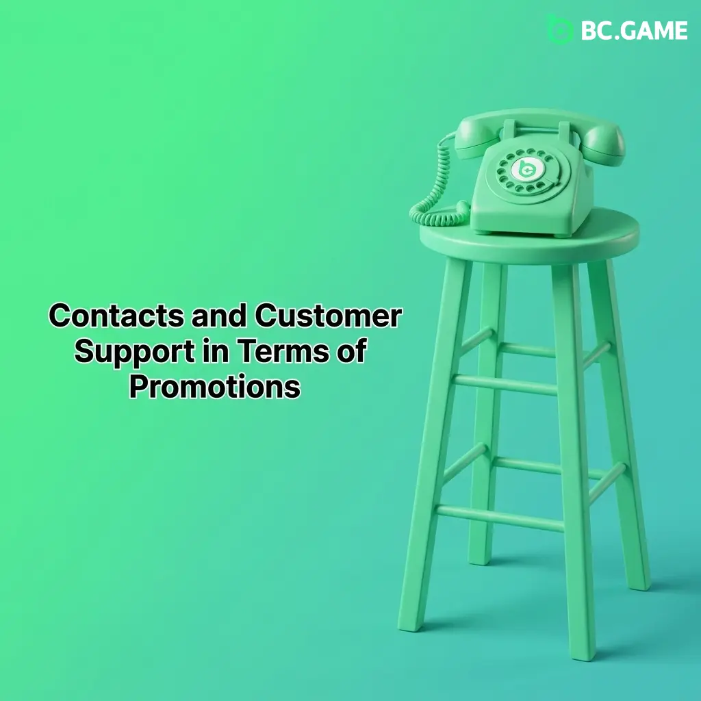 BC Game 24/7 customer support contacts for promotions, bonuses, promo codes, deposits and withdrawals