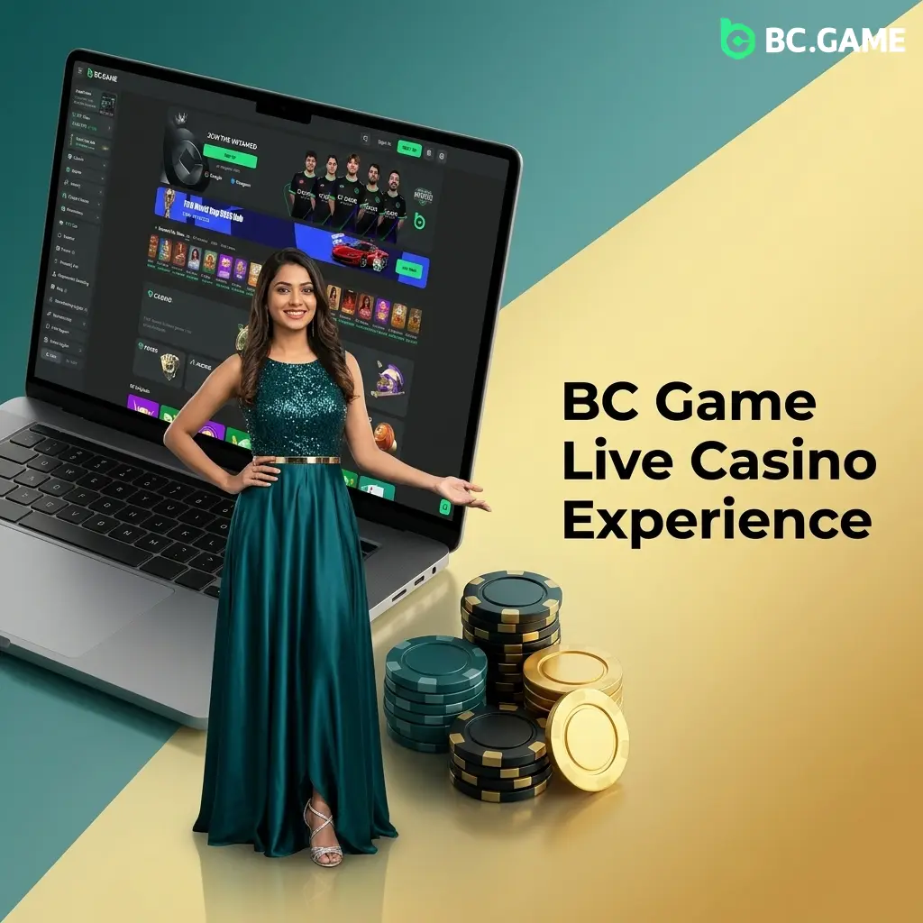 BC Game live casino with HD blackjack, roulette, baccarat, poker, game shows and professional dealers