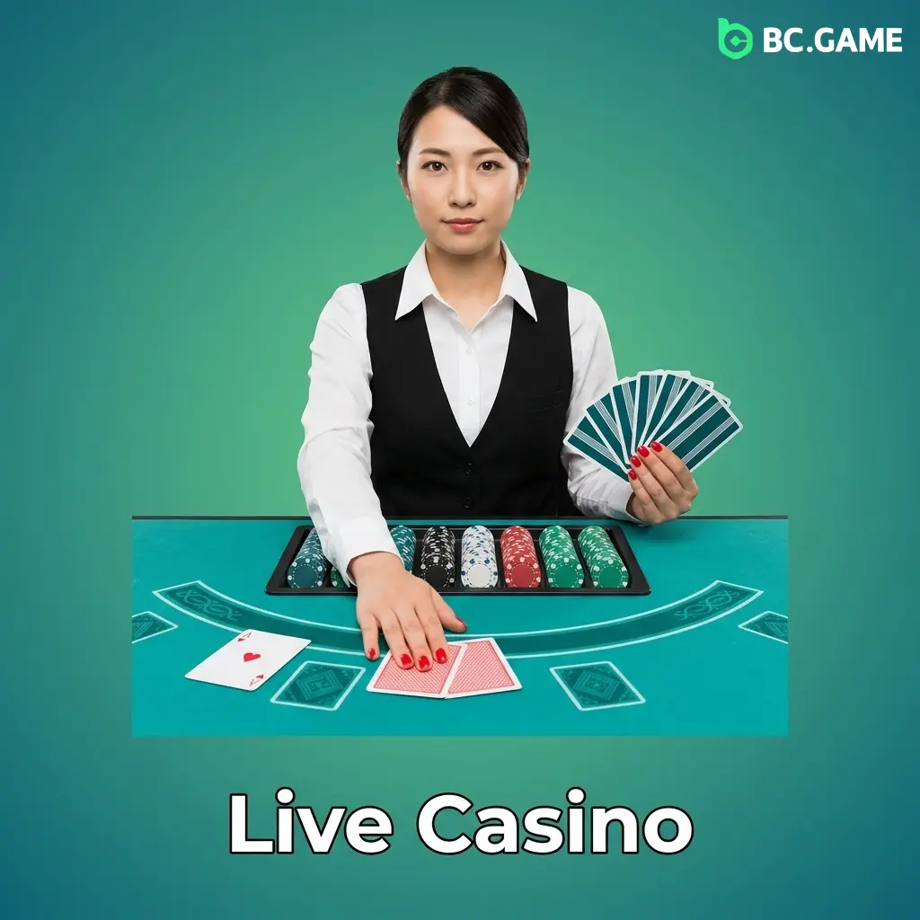 Live casino games with real dealers for blackjack, roulette, baccarat, Dragon Tiger and game shows