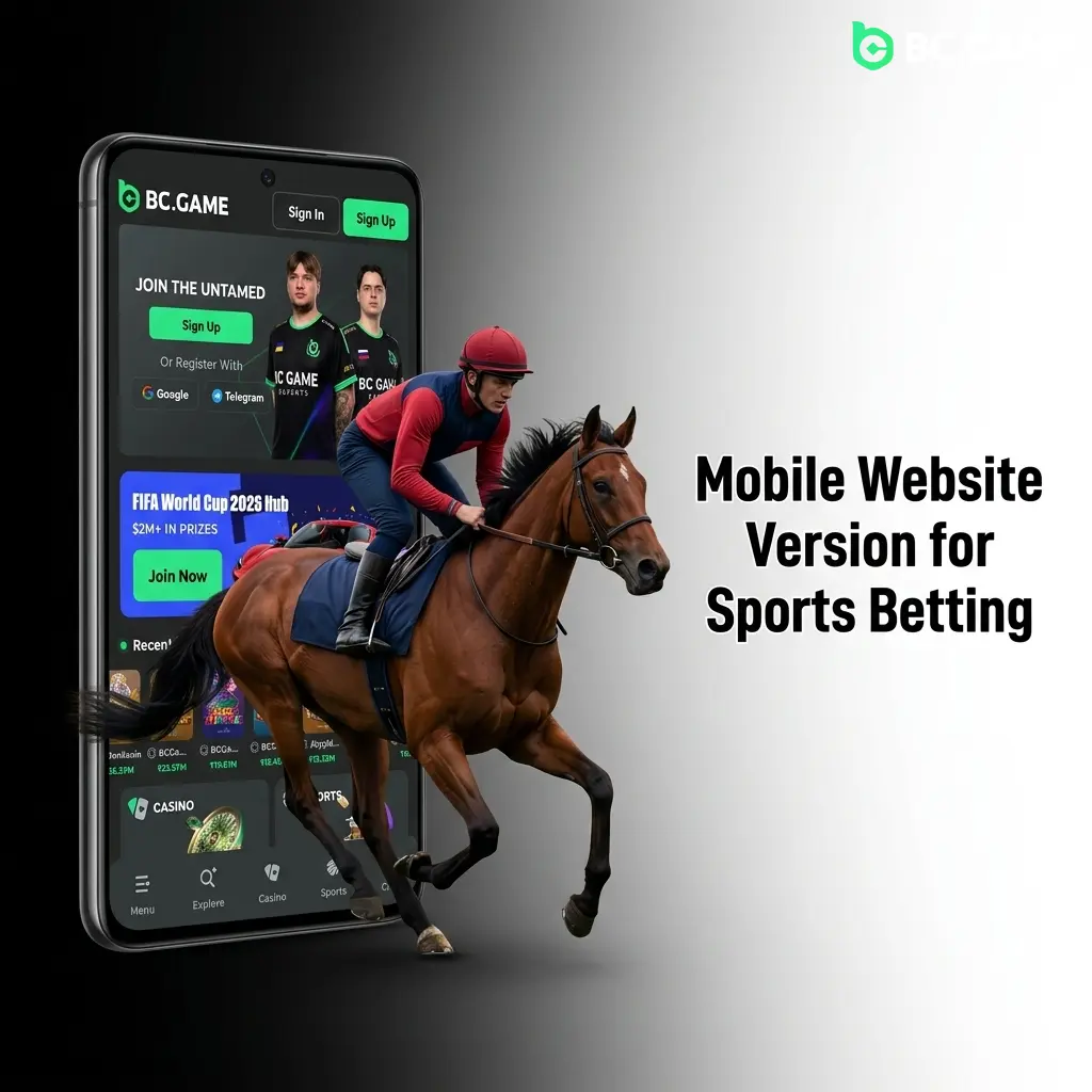 BC Game mobile website for Indian sports betting with casino, cashier and live odds, no APK needed
