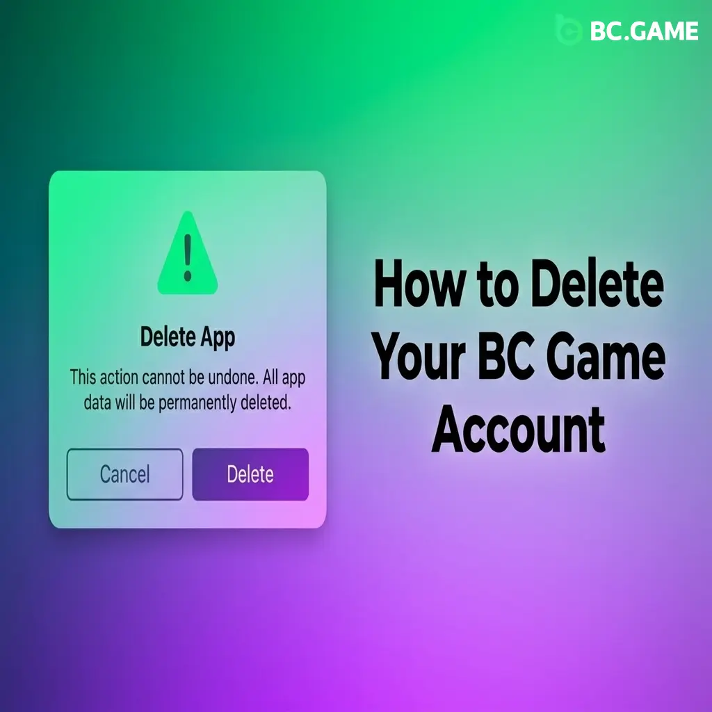 Guide to deleting a BC Game account, covering withdrawals, support contact, KYC verification, and self-exclusion