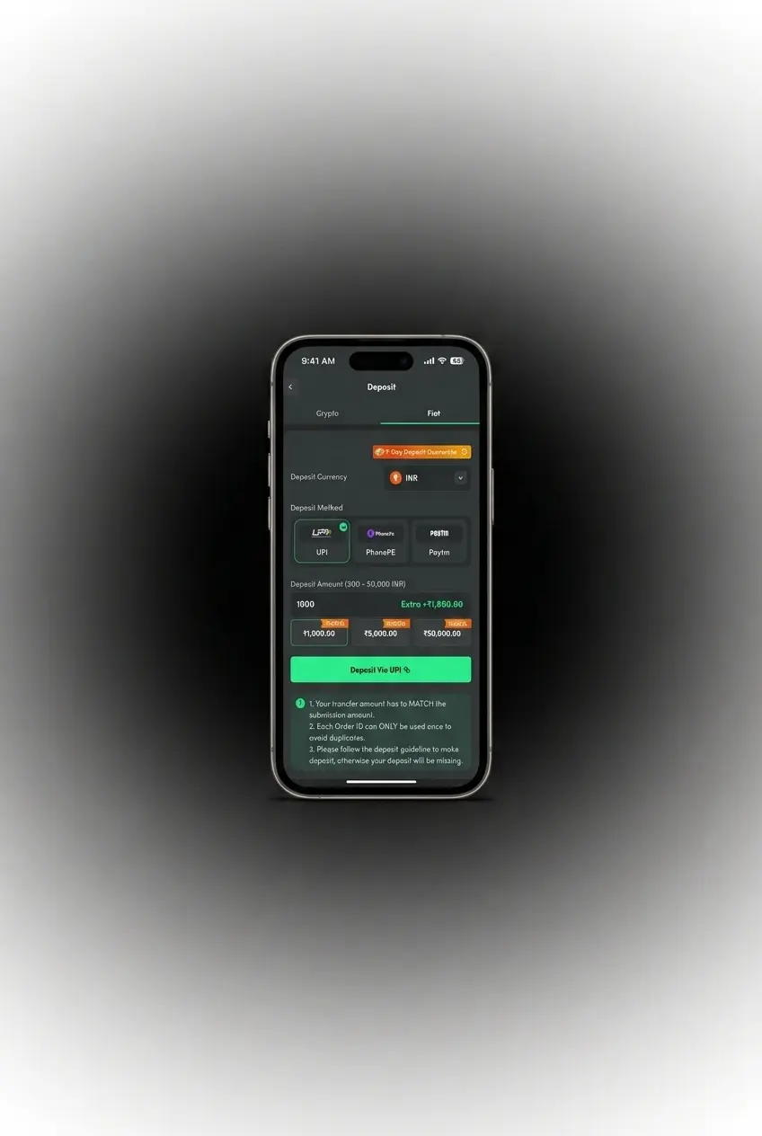 Four-step BC Game start guide: register, deposit via UPI or crypto, claim bonus, and play casino games